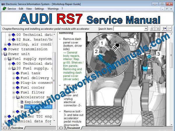 Audi RS7 service manual